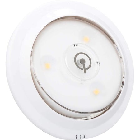 Diamond Sparkle White LED Puck Light, 8PK DI3847123